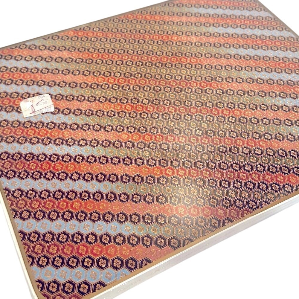 Fitz & Floyd Vintage Hard Placemats Sealed Set of‎ 4 Original Box 15"x12" Blue